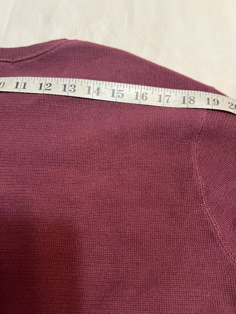 Banana Republic Mens XL Burgundy Waffle Knit Thermal Shirt Long Sleeve Casual